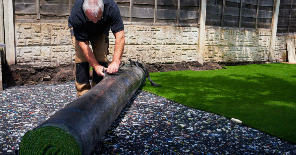 artificial turf installation
